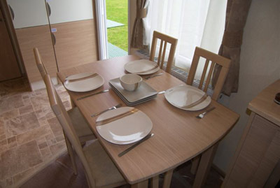 Dining area in the Focus