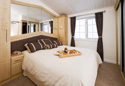 Master bedroom in the Wisteria