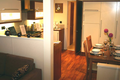 Kitchen and dining area in the Sherborne