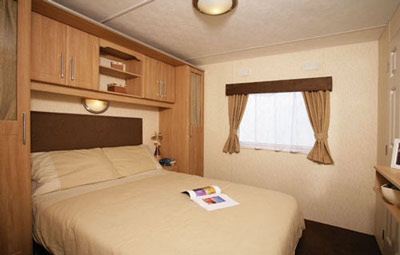 The main bedroom in the Delta Denbigh Deluxe