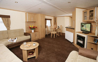 The seating area in the Delta Denbigh Deluxe