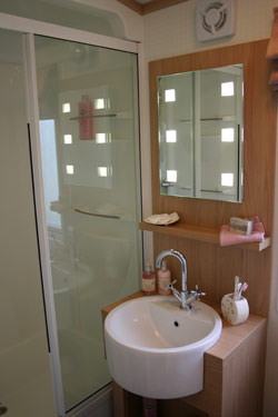 The washroom in the Pemberton holiday home