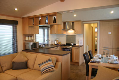 The living space in the Pemberton holiday home