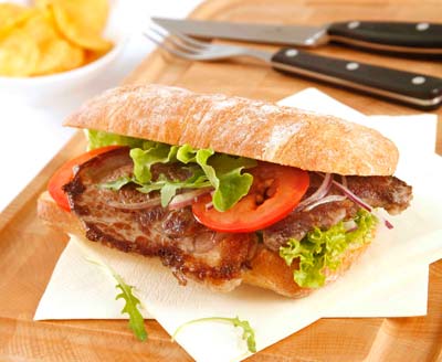 Ribeye steak sandwich
