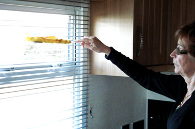 Use a duster wrapped round a ruler to clean blinds