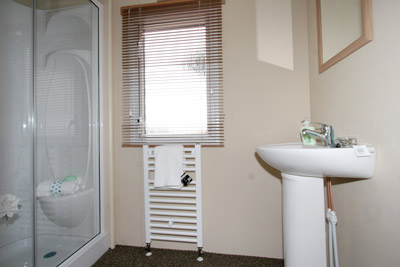 The Ventura's shower room