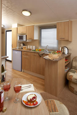 The kitchen in the Willerby Rio