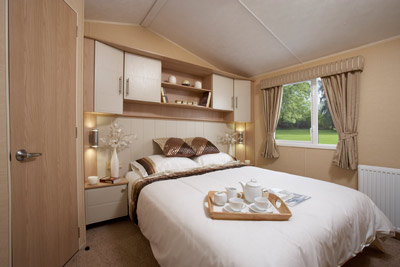 The main bedroom in the Willerby Signature