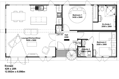 Tingdene Escape Floorplan