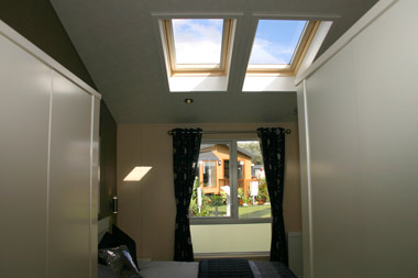 Willerby Ridgewood skylights in master bedroom