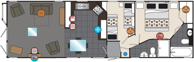 Willerby Meridian floorplan