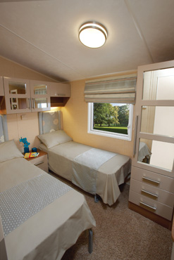 Willerby Aspen Scenic Twin Bedroom