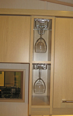 ABI Kentmere wine glass storage in the kitchen