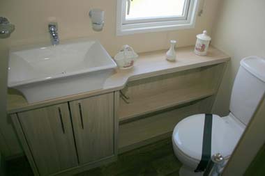 Carnaby Aspire Static Caravan Shower Room Basin