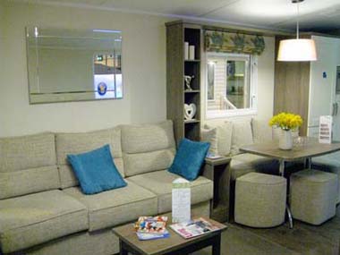 2013 Willerby Cameo lounge and dining area