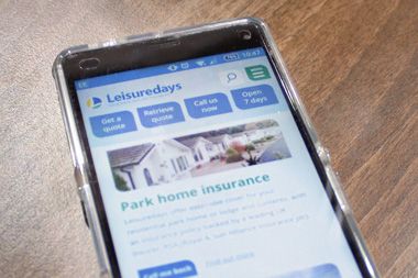 New Leisuredays website, on smartphone