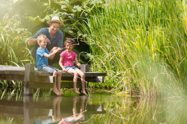 family fishing