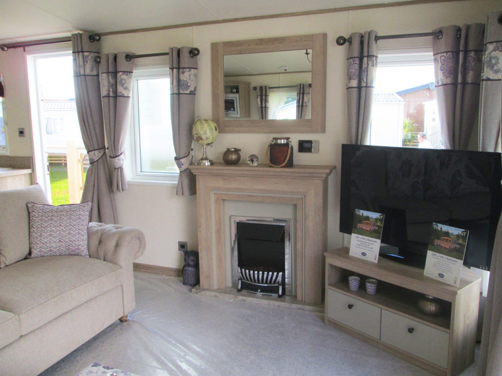 ABI Beaumont fireplace and TV