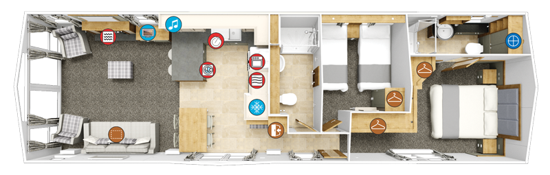 Willerby Vogue floor plan