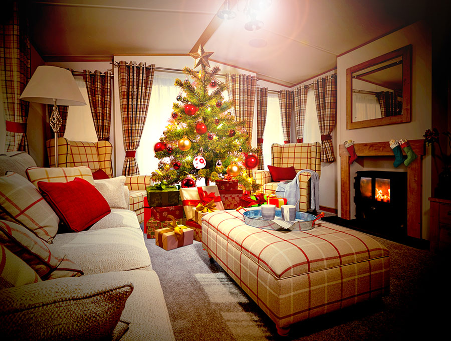 Festive season in a static caravan