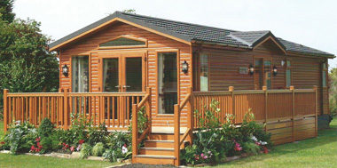 Caravan veranda and decking