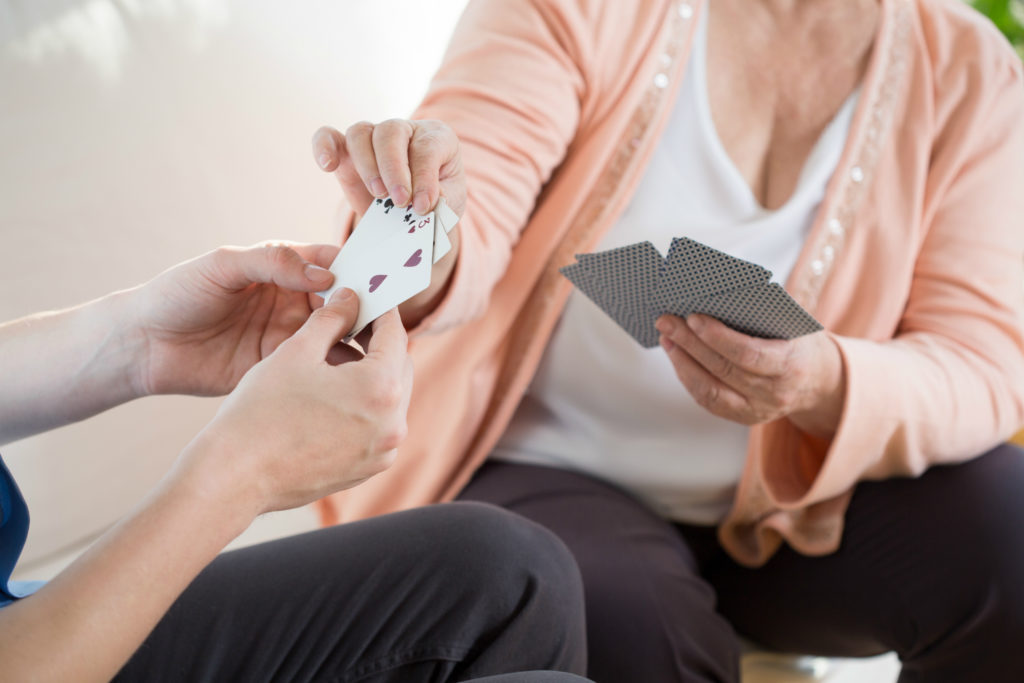 Playing cards - top rainy day game