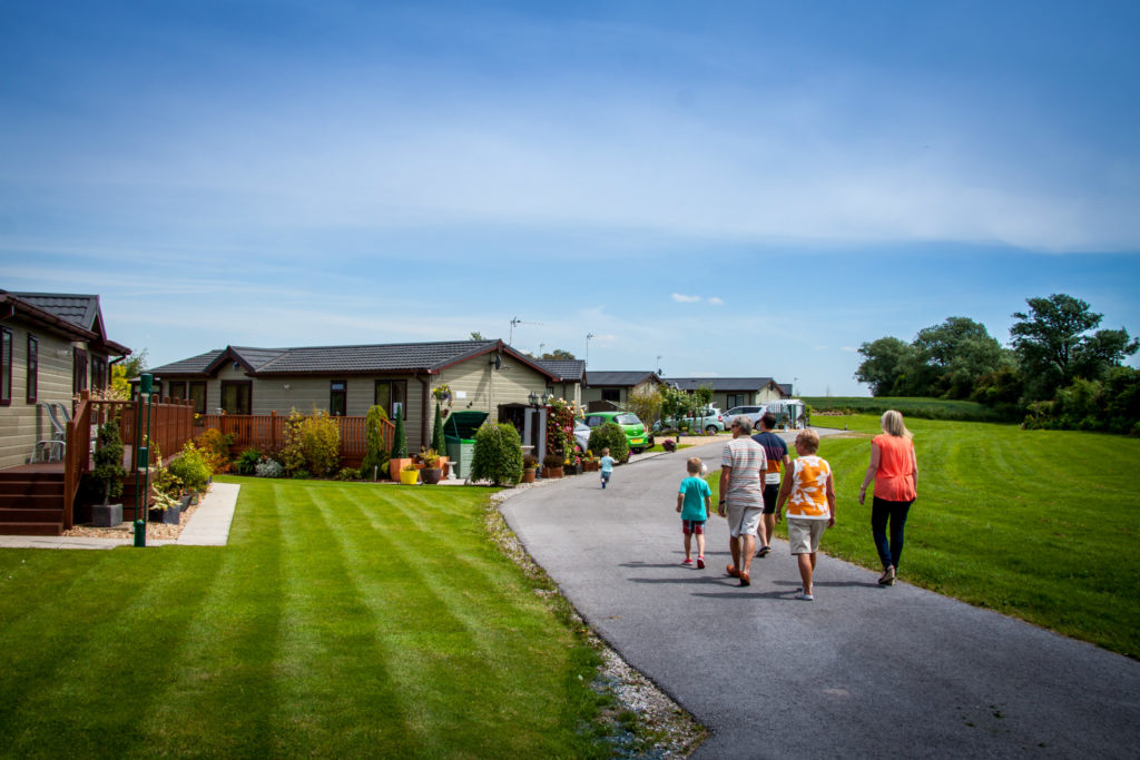 Family hiring out a holiday caravan