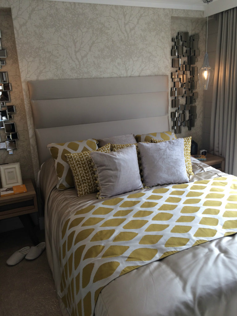 Greys and patterns_static caravan bedroom design