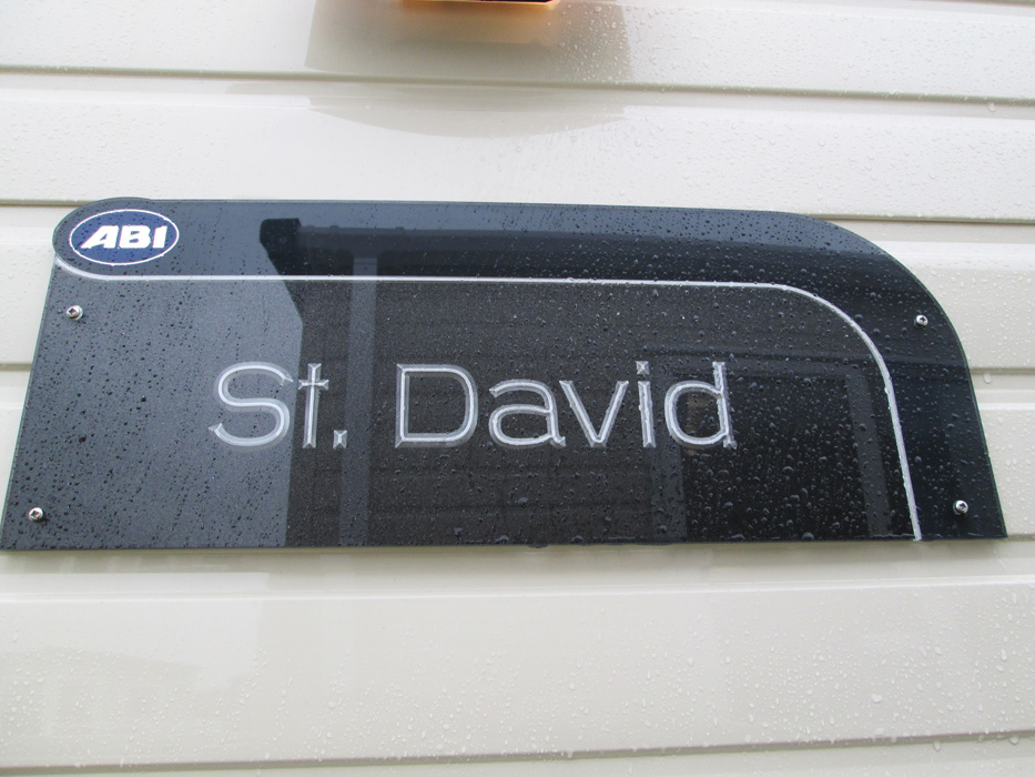 ABI St David static caravan Sign