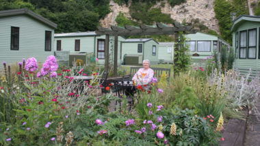 Caravan park _garden in bloom