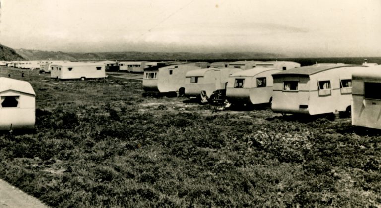 1950s holiday caravan site