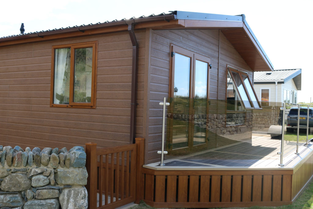 holiday lodge new porch decking