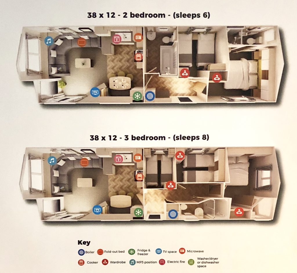 2019 Willerby Castleton static caravan floorplan