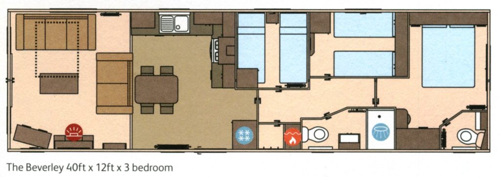 ABI Beverley static caravan floorplan