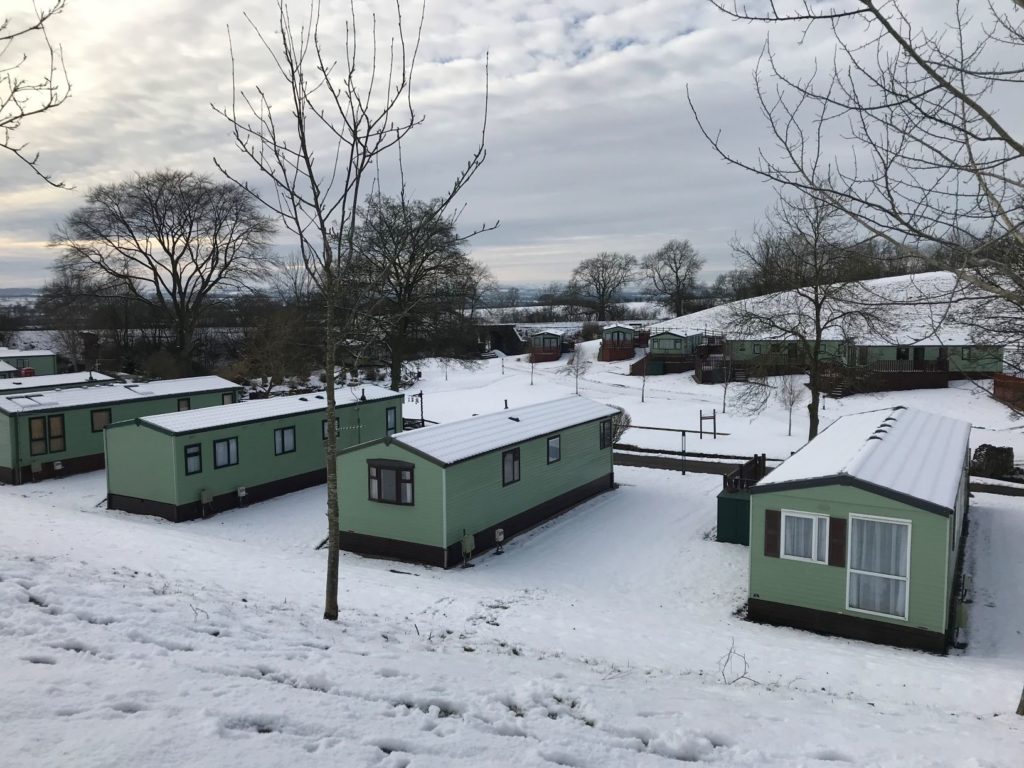 static caravans in winter