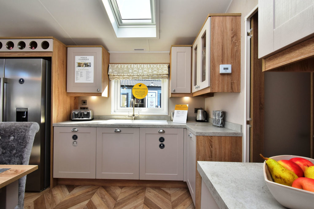 2020 Willerby Vogue Classique static caravan kitchen