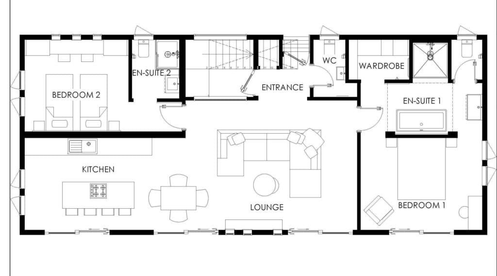 2020 Tingdene Quantum lodge floorplan