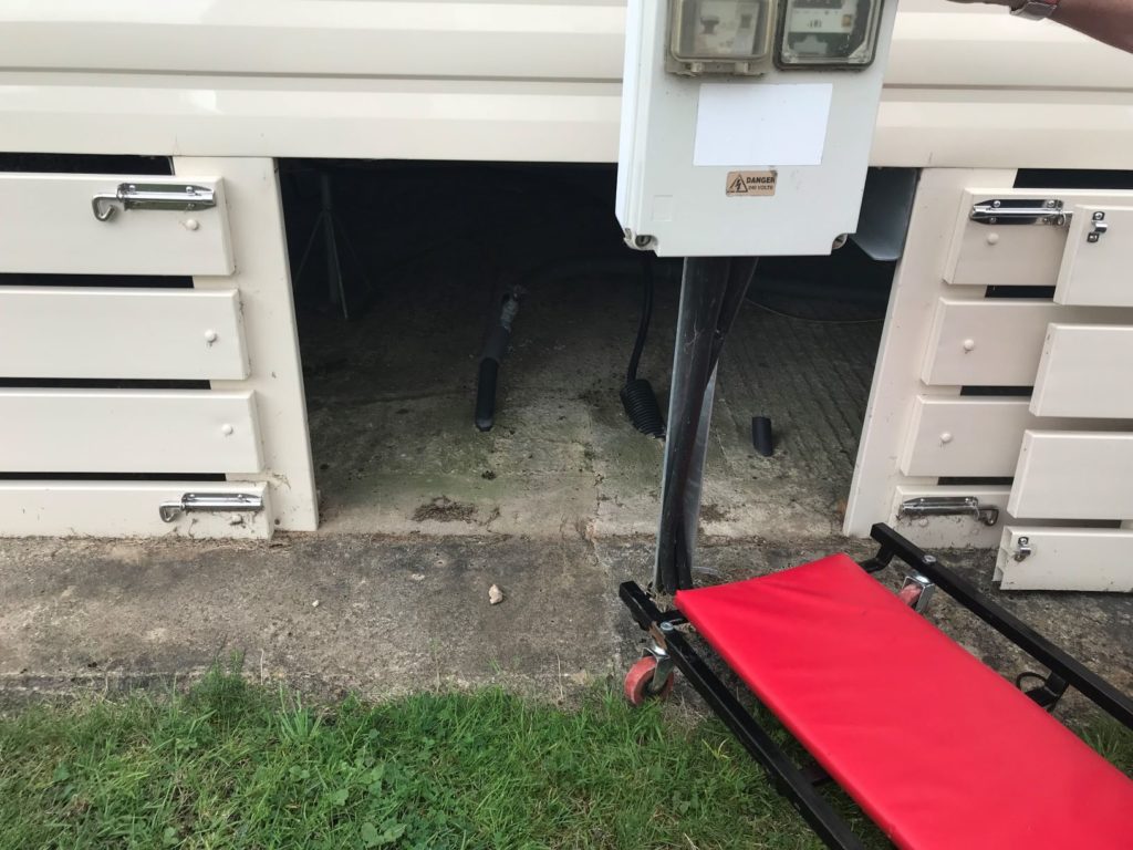 caravan skirting gate