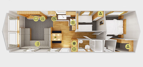 2020 Willerby Kelston static caravan floorplan