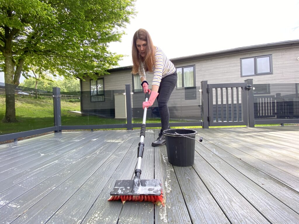 caravan decking cleaning