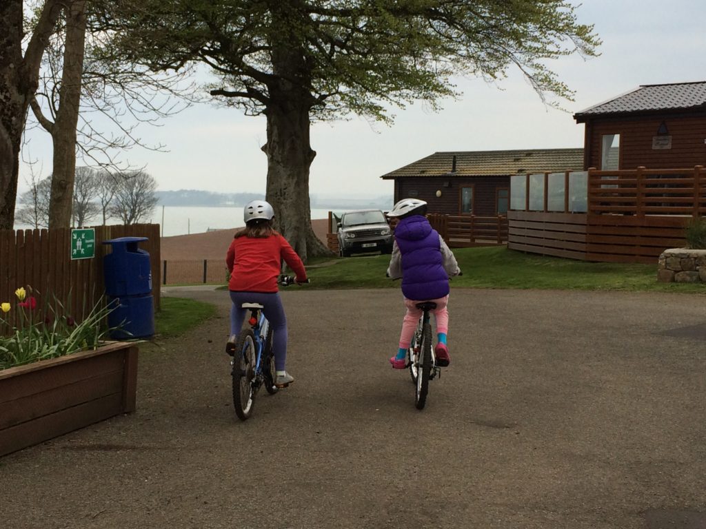 environmentally friendly cycling on caravan holiday