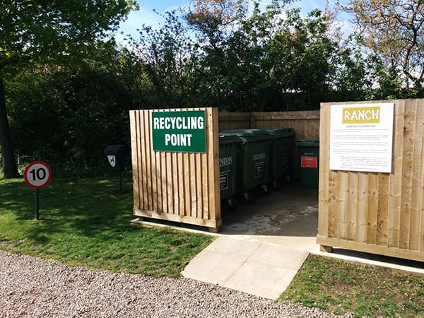 Holiday park recycling