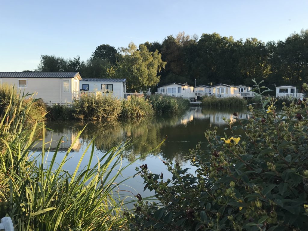 Lakeside holiday caravans park