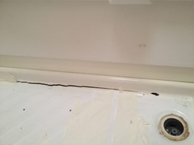 Cracked shower tray - common holiday caravan insurance claim