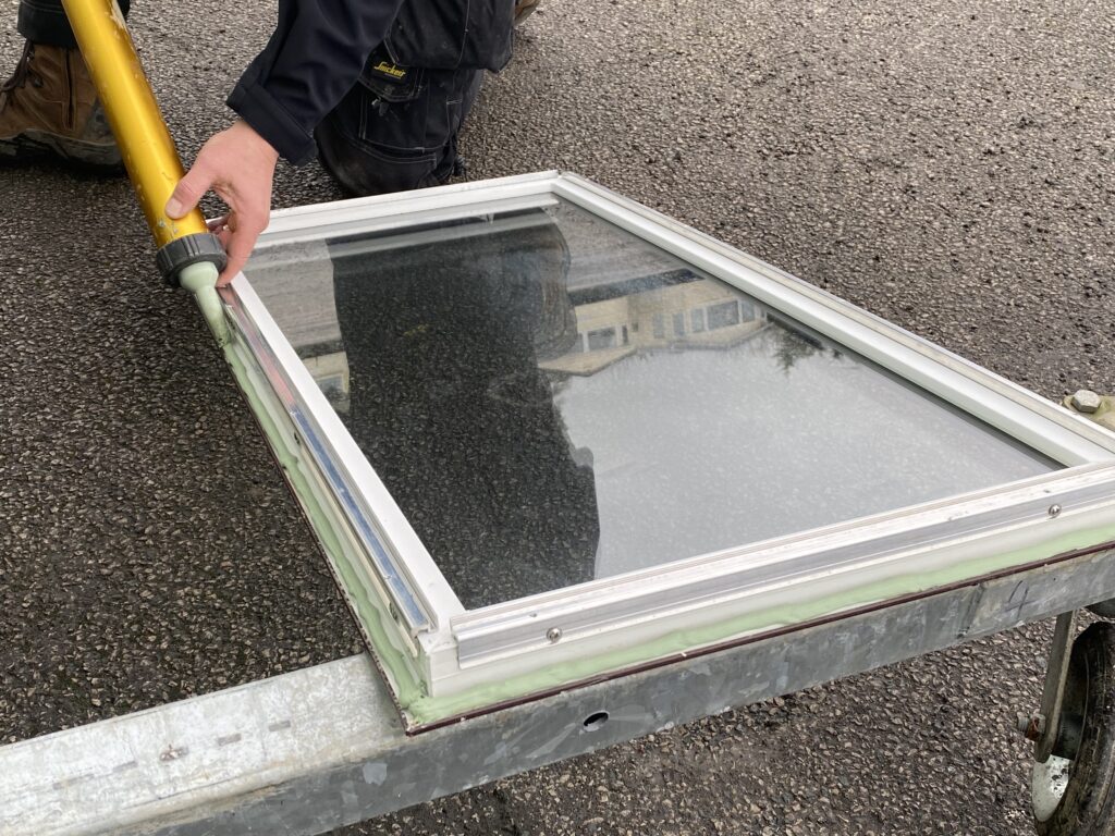 resealing static caravan window