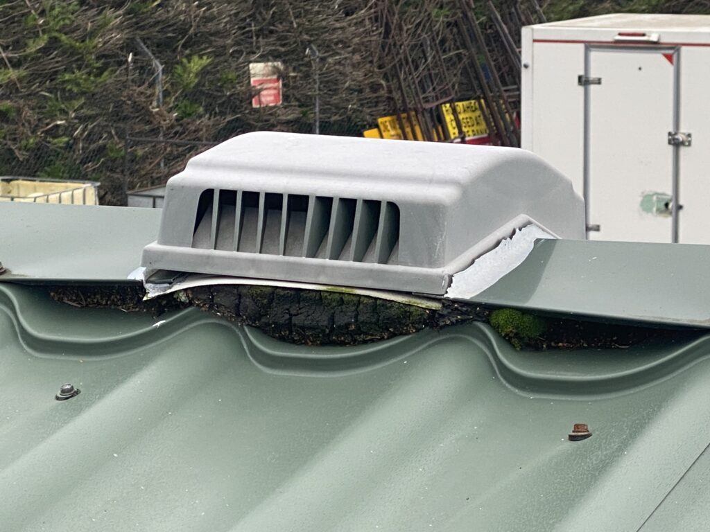 static caravan roof vent with cracked seals