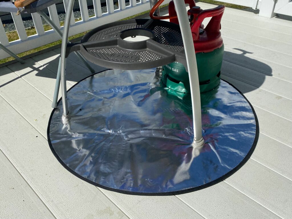 bbq fire safety mat