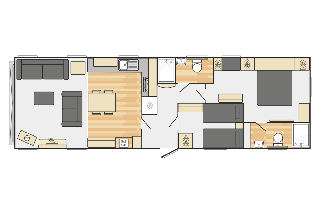 2023 Swift Vendee lodge - 42 x 13 – 2 bed 