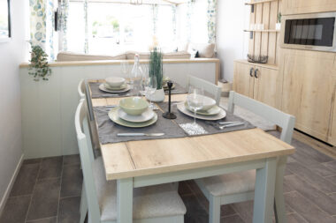 2025 Atlas Avanti static caravan dining table