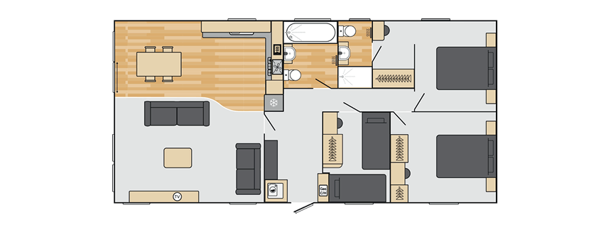 2025 Swift Montreal holiday lodge floorplan